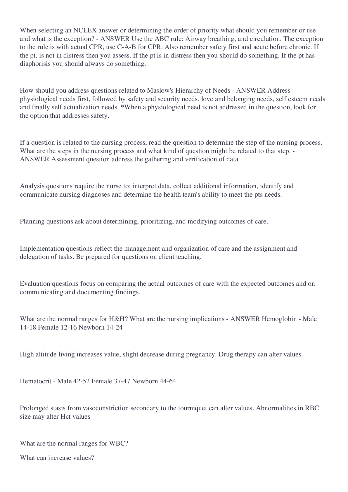 Preview image for NCLEX-RN EXAM REVIEW 2022 Questions and Answers